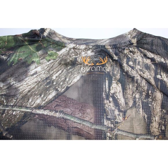 Terramar Hunting Shirt Men's Size L Mossy Oak Break Up Country Camo Lightweight - Picture 13 of 16